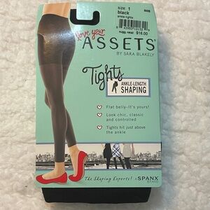 SPANX Black Ankle-Length Tights